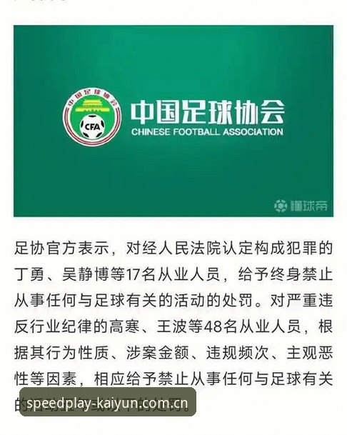 中国足协第三批禁足名单解读教程：从开云体育平台看足球反腐风暴
